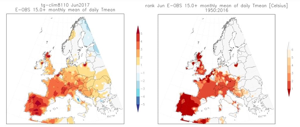 La Ola De Calor De Junio De 2017 En Europa Y El Cambio Climático: Relacionados