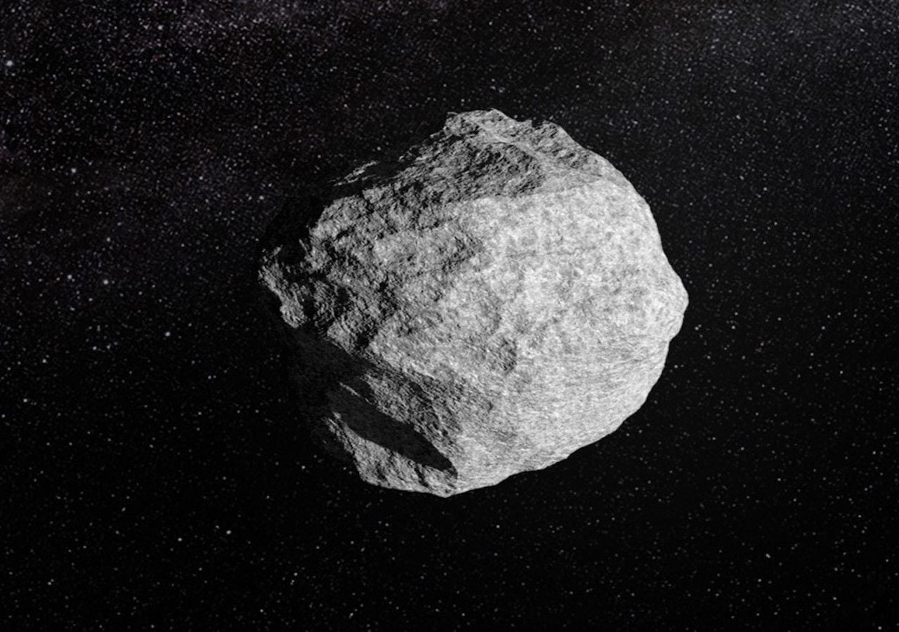 Reproducción artística de un asteroide. Esta imagen no pretende reflejar las características de ningún asteroide conocido en particular. CEDIT: ESA-Science Office