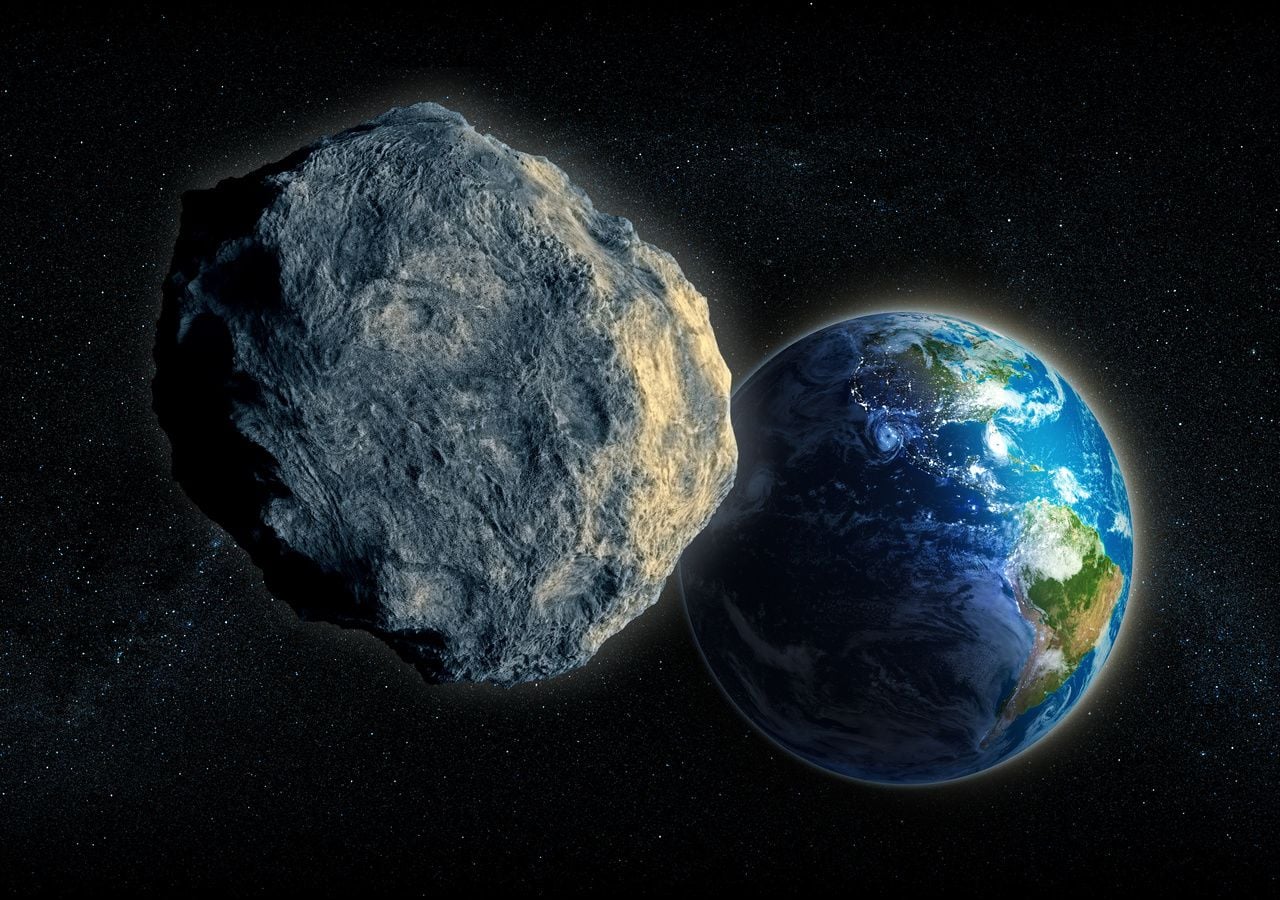 Rappresentazione artistica di un asteroide. Questa immagine non intende riflettere le caratteristiche di alcun particolare asteroide conosciuto.