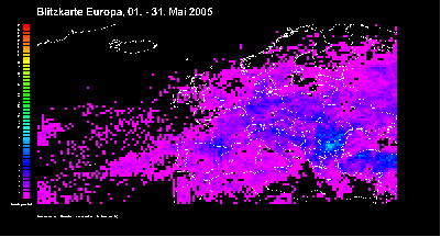 La Página Del Mes: Mapas Históricos De Rayos Mai 2005