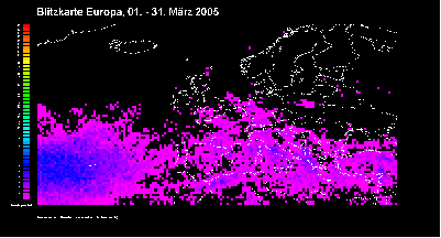 La Página Del Mes: Mapas Históricos De Rayos März 2005