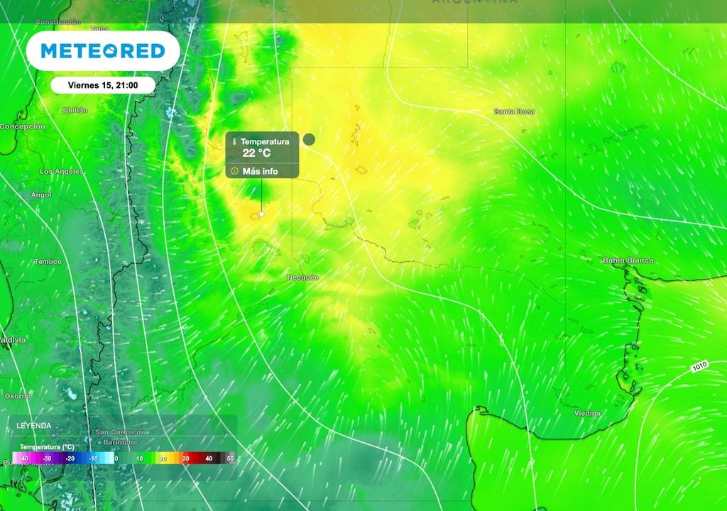 Temperaturas superiores a los 20 ºC persisten sobre algunos sectores del norte de Neuquén.