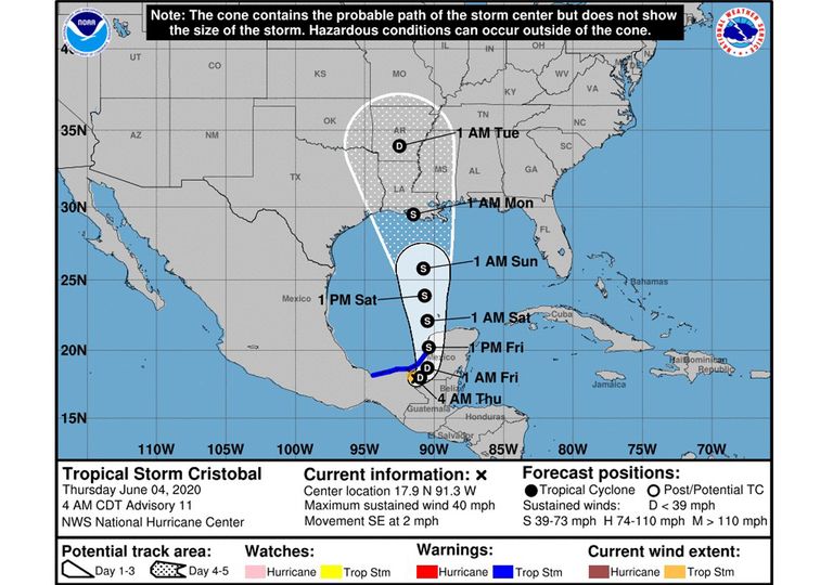 Tormenta Cristobal Tormenta Cristobal