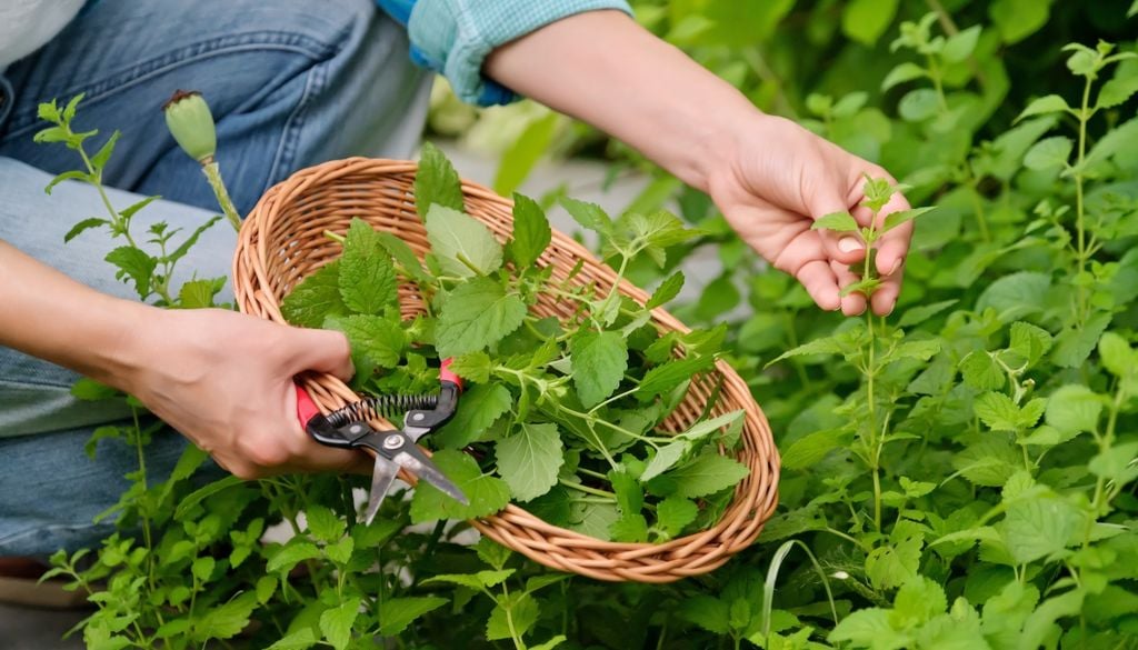 Además de sus virtudes terapéuticas, el denso follaje de la melisa funciona como un excelente escudo biológico contra moscas y mosquitos.