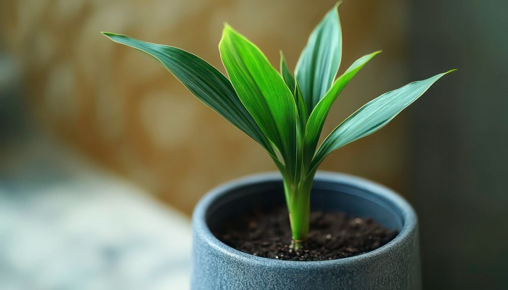 aspidistra elatior La aspidistra crece lentamente, pero sus rizomas van formando con los años una mata cada vez más abundante.