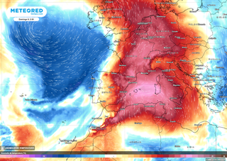 La posible segunda ola de calor del año asoma por el horizonte de predicción, ¿45 ºC en España?
