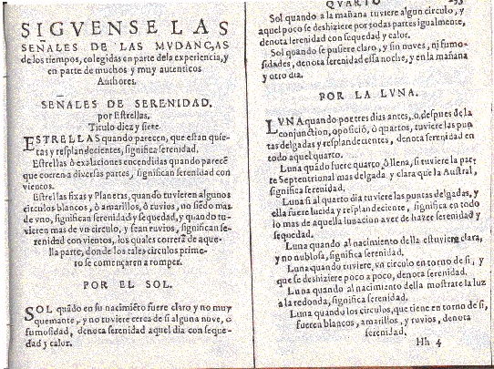 La Predicción Del Tiempo En El Siglo De Oro Español (Xvi-Xvii) La Predicción Del Tiempo En El Siglo De Oro Español (Xvi-Xvii)