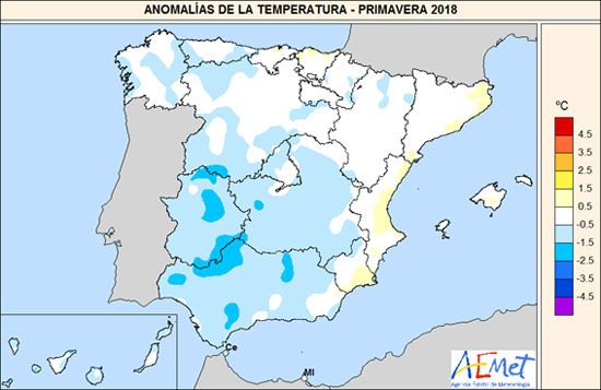La Primavera De 2018 En España: Fría Y Extremadamente Húmeda, Según Aemet La Primavera De 2018 En España: Fría Y Extremadamente Húmeda, Según Aemet