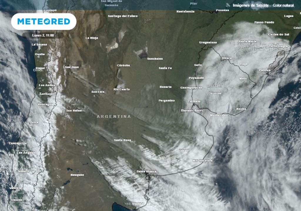 Tiempo Argentina alerta Zonda nieve nevadas
