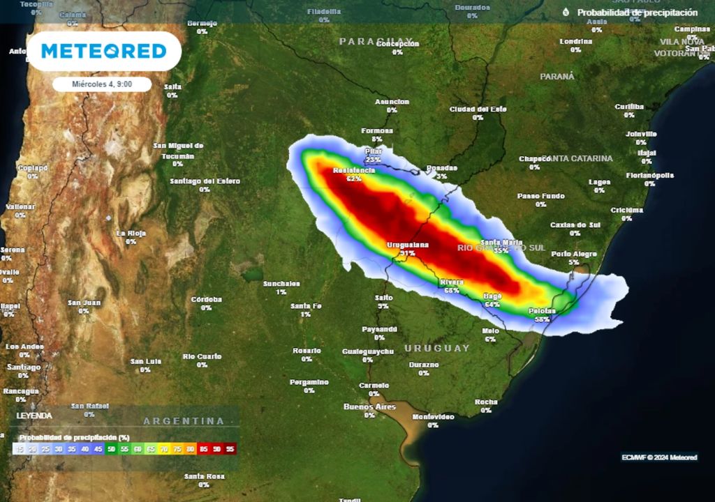 Tiempo Argentina alerta Zonda nieve nevadas