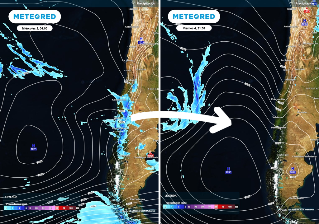 cambio de tiempo en Chile Esta semana, Chile dejará atrás la inestabilidad y las altas presiones ganarán terreno en el país.