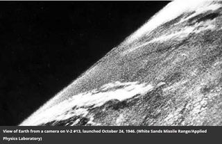 La primera foto terrestre desde el espacio