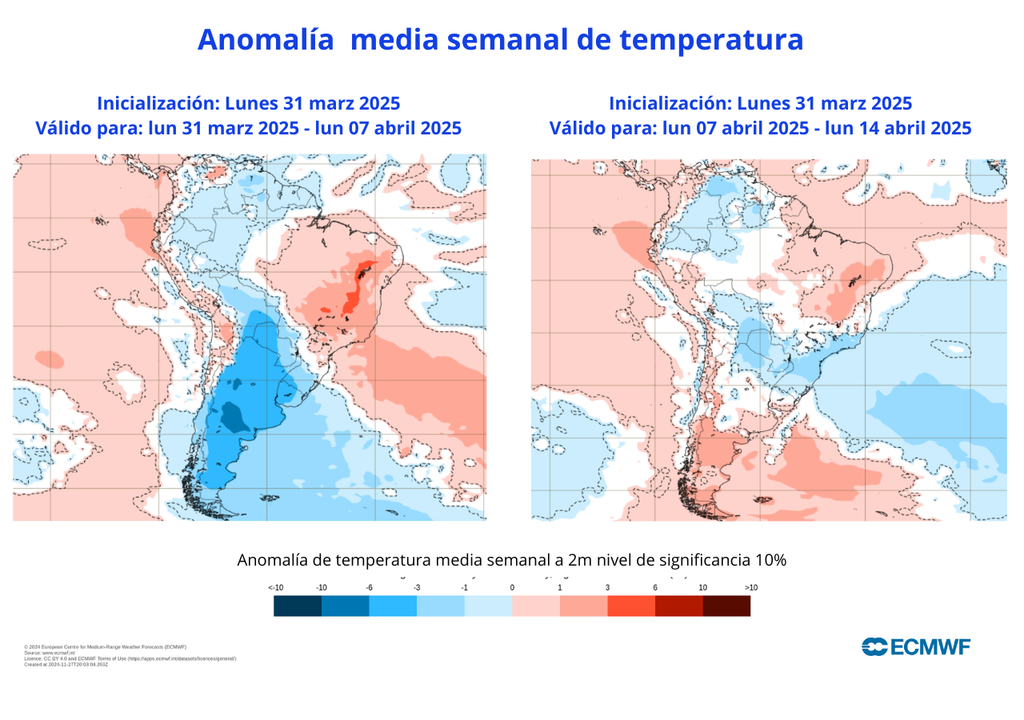 Anomalías de temperatura Anomalías de temperatura