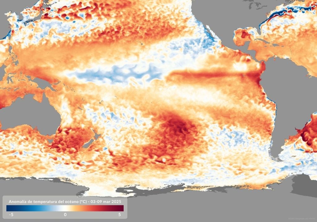 anomalía semanal de temperatura