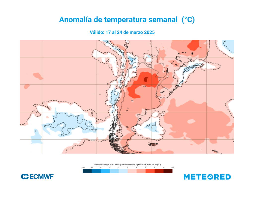 Mapa de anomalía de temperatura. Mapa de anomalía de temperatura.