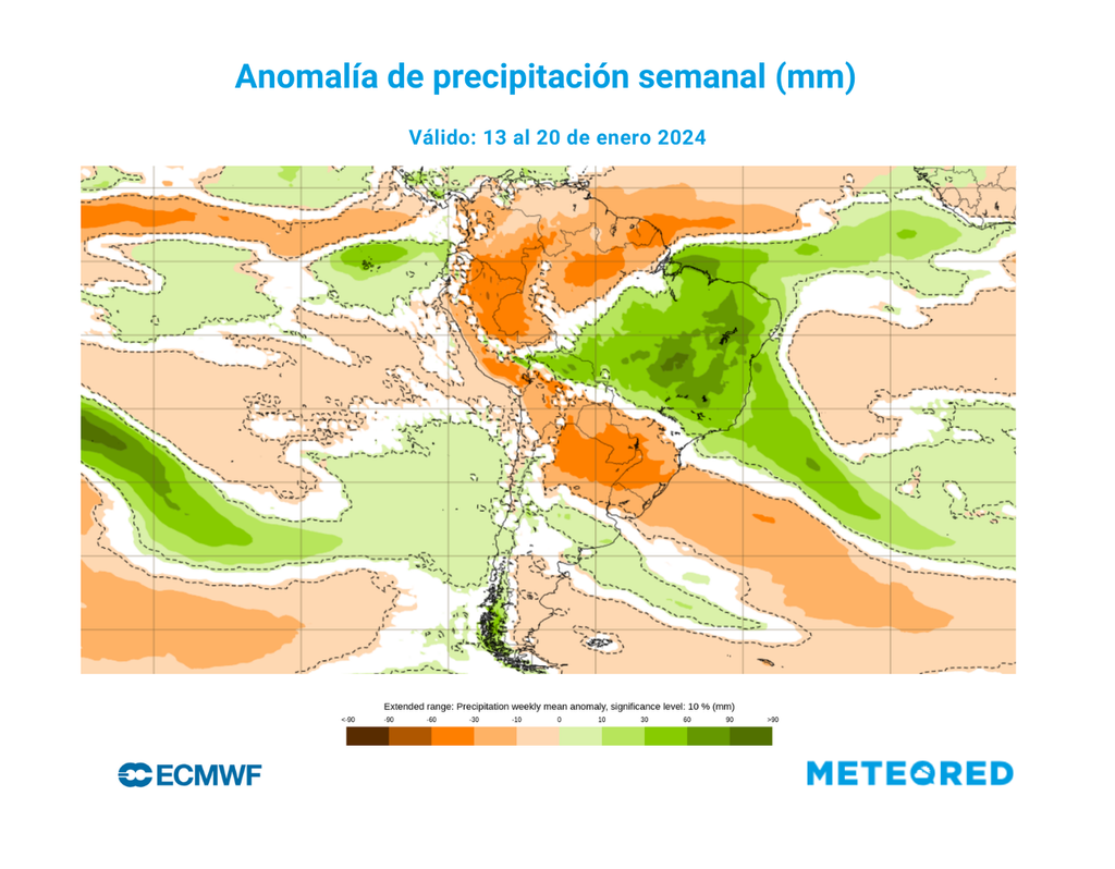 mapa de anomalía de precipitación. mapa de anomalía de precipitación.
