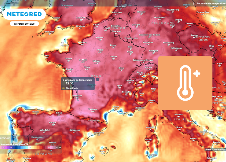 La quatri&egrave;me canicule de l'&eacute;t&eacute; d&eacute;bute ce mercredi &agrave; midi en France : d&eacute;couvrez les 16 d&eacute;partements en vigilance orange