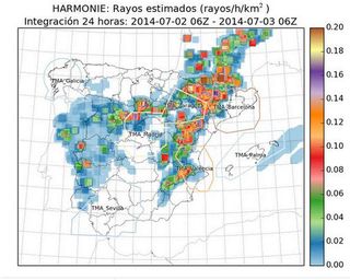 La RAM te pone a prueba: rayos observados y rayos previstos