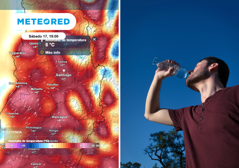 La Regi&oacute;n Metropolitana al borde de los 40 &deg;C: aviso activo y peak de calor extremo este fin de semana