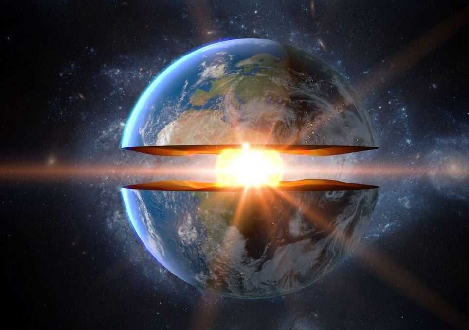 La découverte du noyau de la Terre remonte à 1936. Les scientifiques y sont parvenus après avoir étudié la façon dont les ondes sismiques des tremblements de terre se propagent à travers la planète.