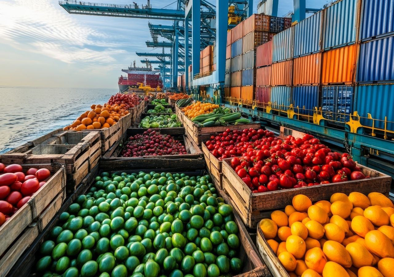 Industrial shipping containers and export cargo