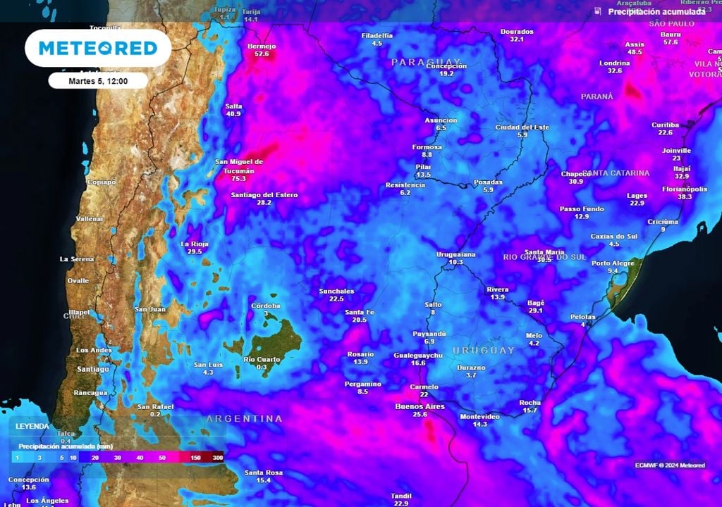 Tiempo clima pronóstico Argentina alerta tormentas fuertes