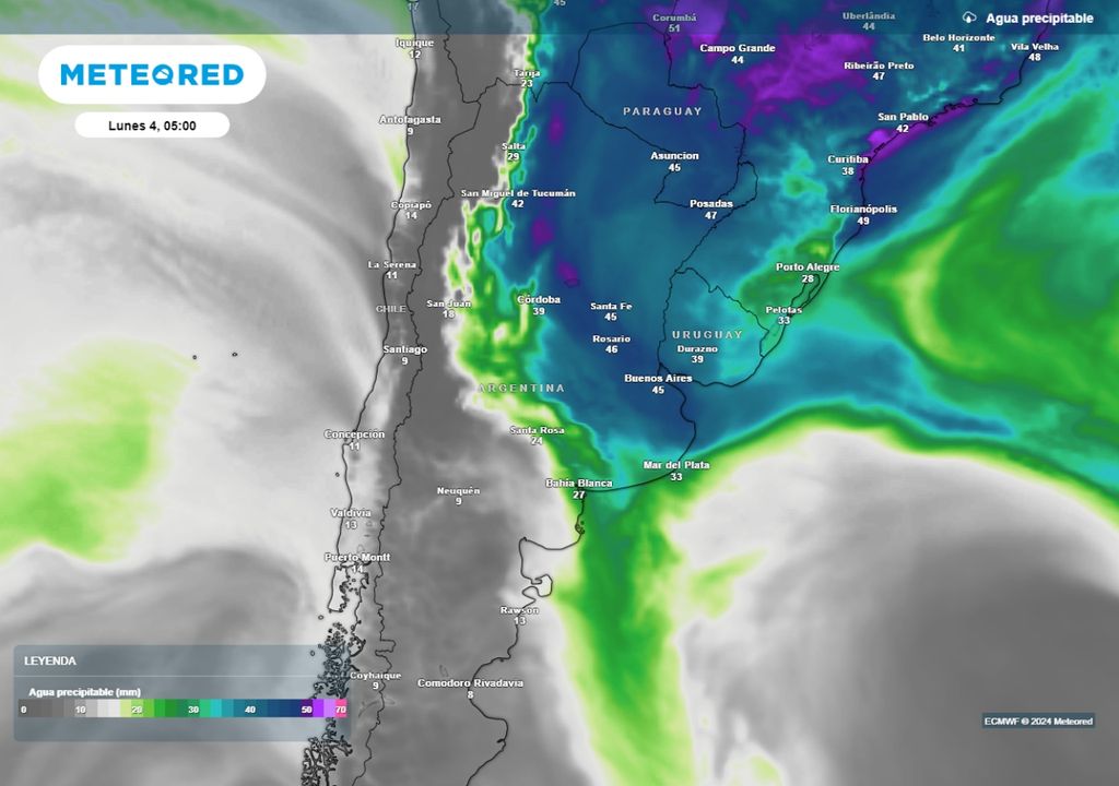 Tiempo clima pronóstico Argentina alerta tormentas fuertes
