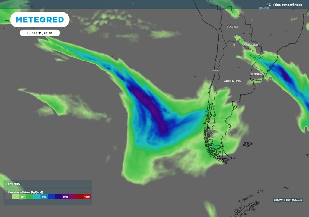 río atmosférico previsto