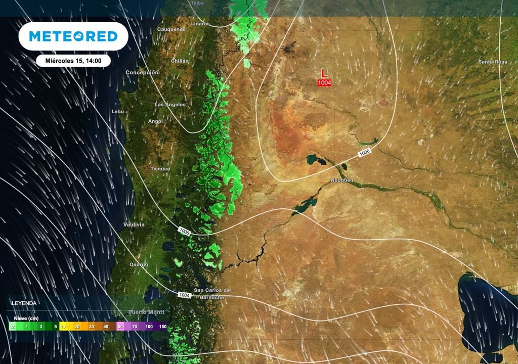 Nieve miercoles Patagonia Durante el miércoles 15 de julio algunas nevadas alcanzarán sectores más bajos de la zona cordillerana de Neuquén, Río Negro y el noroeste de Chubut.