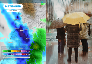 "La semana comienza con lluvias y posibles tormentas": Santiago podr&iacute;a acumular hasta 30 mm en 48 horas