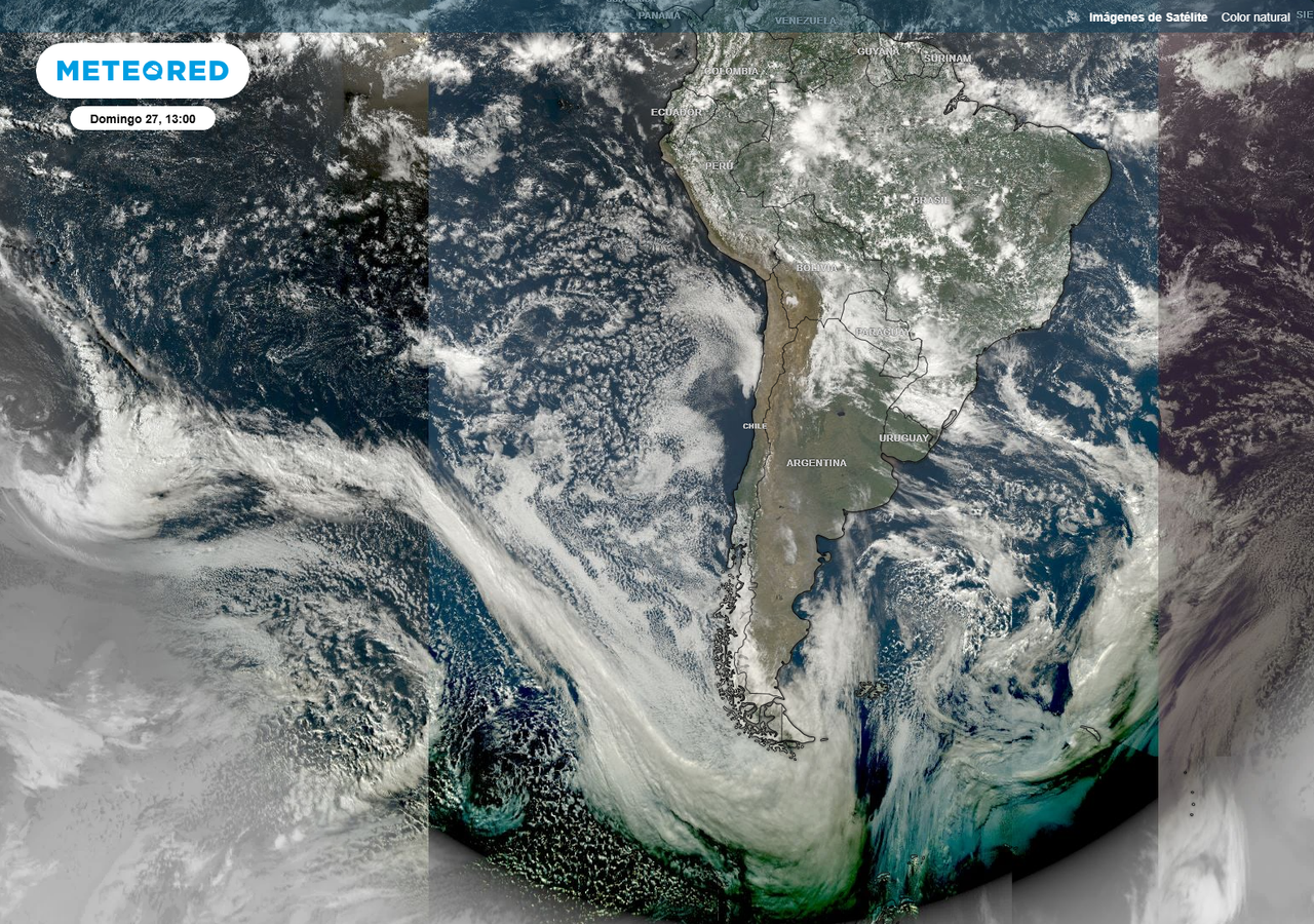 La semana comienza con un río atmosférico llegando a Chile