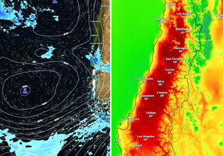 La semana comienza en Chile con altas temperaturas y un bloqueo atmosférico que limitará las lluvias a estas regiones