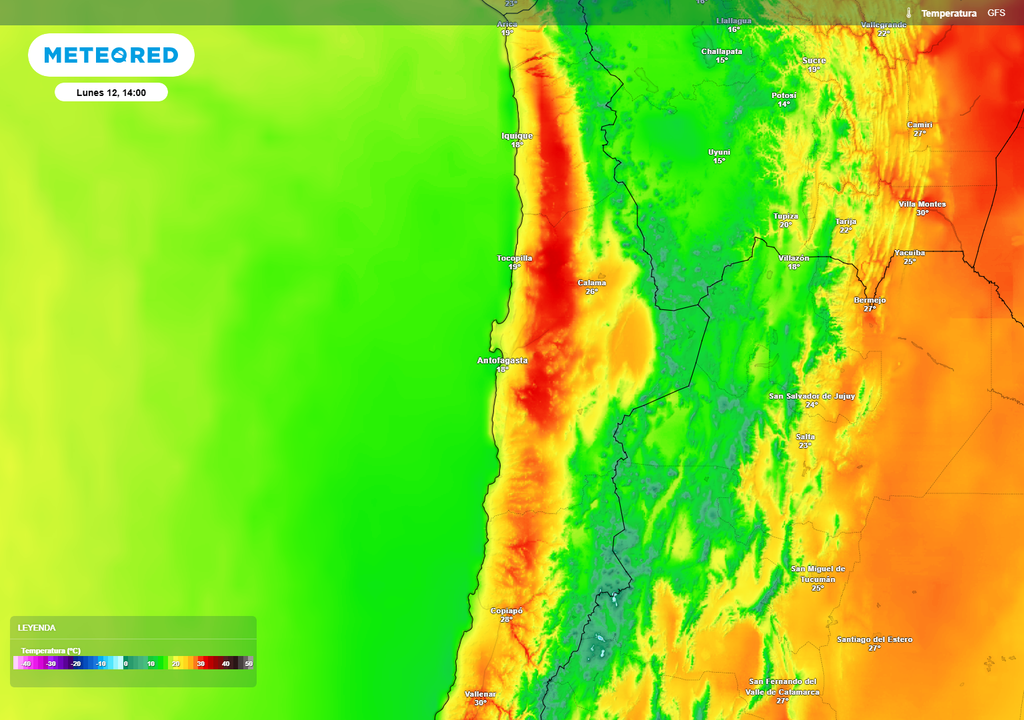 mapa de temperaturas previstas mapa de temperaturas previstas