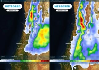 La semana empieza con chubascos en Chile: zona central y austral esperan precipitaciones en los próximos días