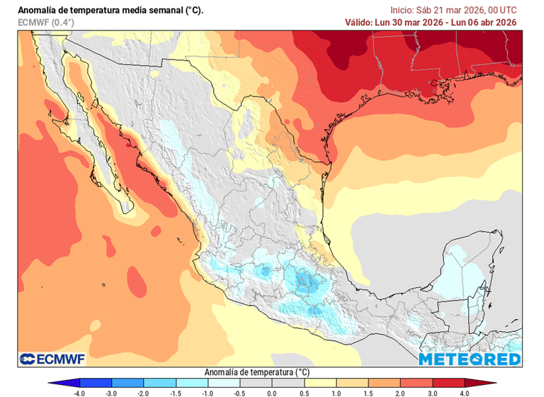 Semana Santa 2026 en M&eacute;xico: menos caluroso que otros a&ntilde;os por frente fr&iacute;o, aire polar, DANA y anticicl&oacute;n con lluvias