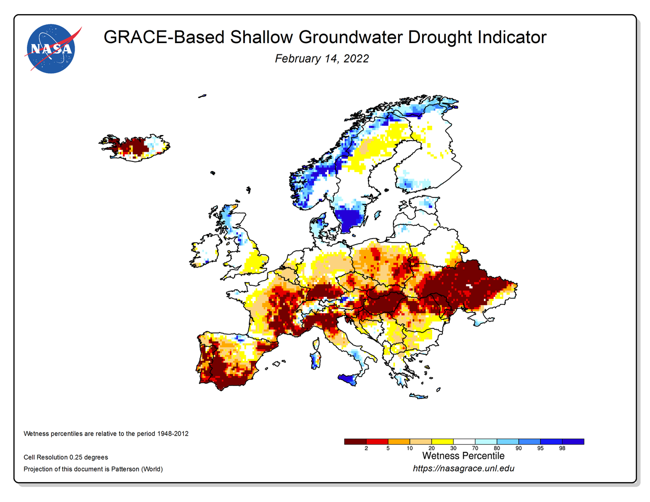 La sequía en la península Ibérica
