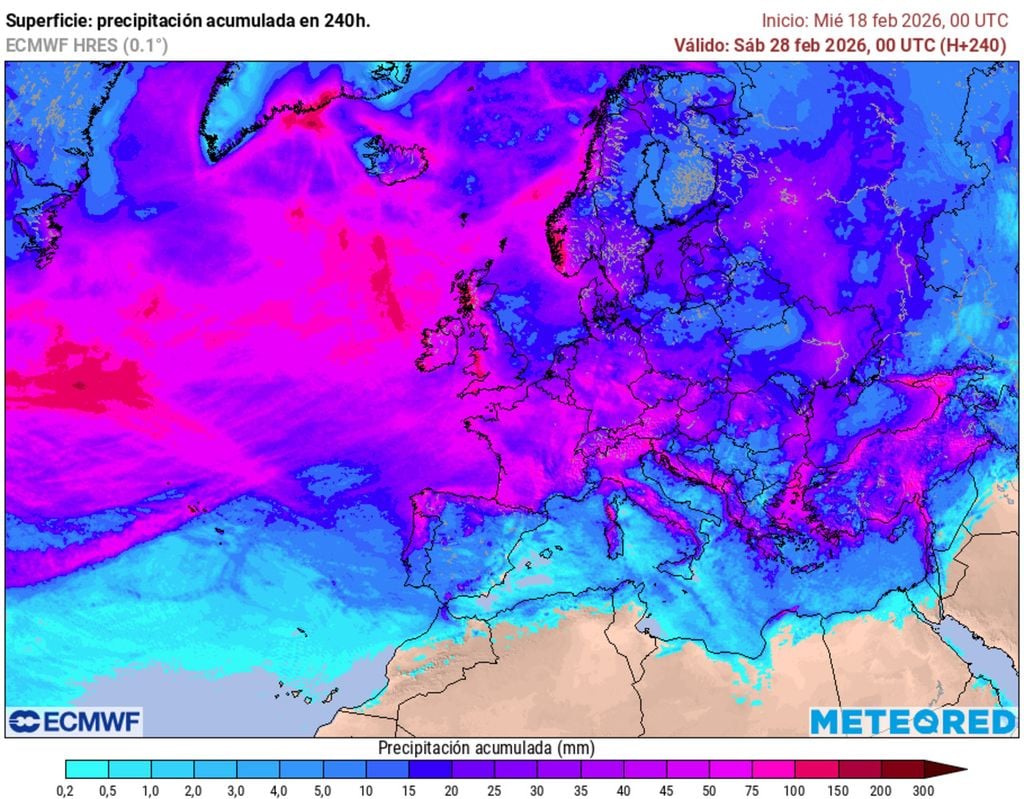 Las borrascas empezarán a circular más al norte, situación más habitual en esta época del año, a la espera del posible cambio de patrón que se producirá a partir del martes.