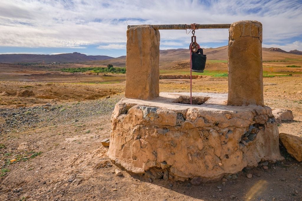 Agua dulce en pozo