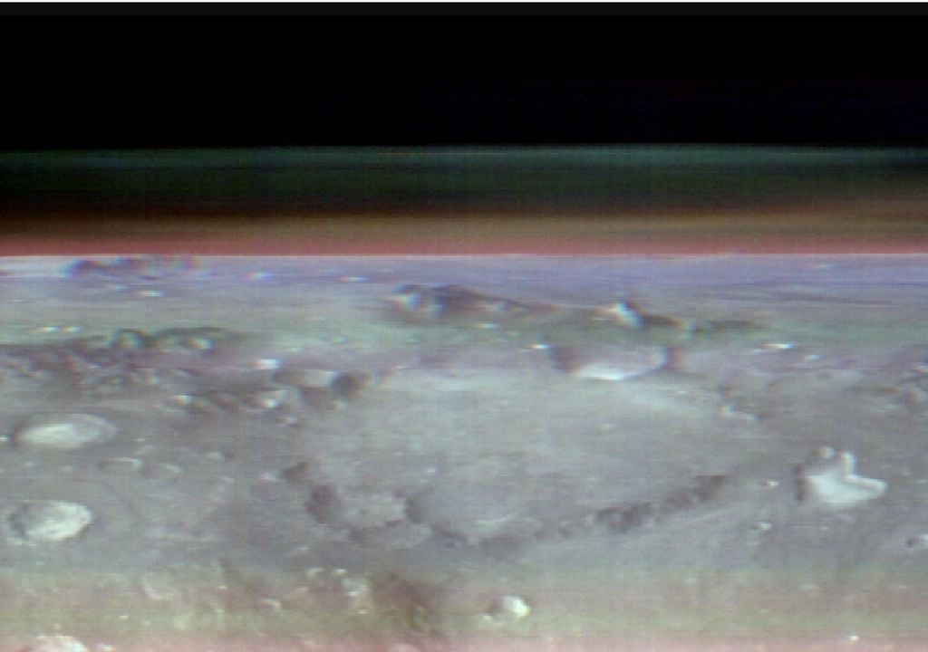 Mars Odyssey de la NASA volcán nubes de hielo de agua en Marte Mars Odyssey de la NASA volcán nubes de hielo de agua en Marte