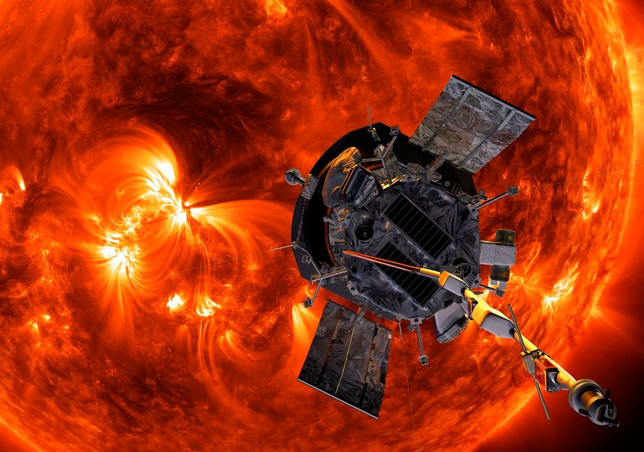 La misión de la NASA llega cerca del Sol con La sonda Parker, logrando acercarse al sol como ninguna otra nave. Imagen: NASA.