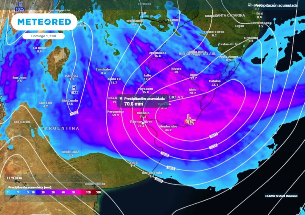 Tormenta de Santa Rosa ciglogénesis Sudestada alerta Servicio Meteorológico Nacional Buenos Aires