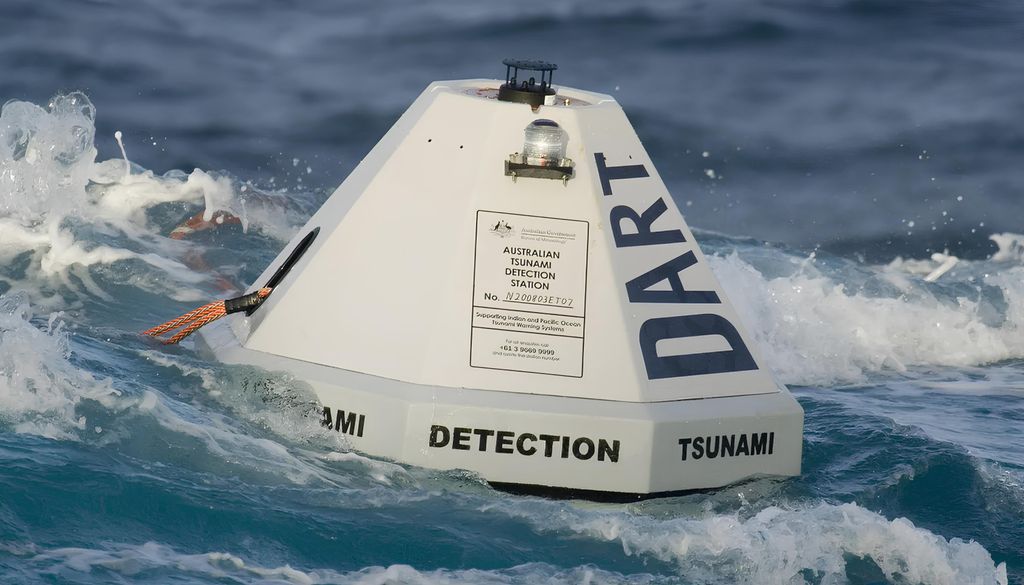 Una boya DART. Administración Nacional Oceánica y Atmosférica (NOAA)