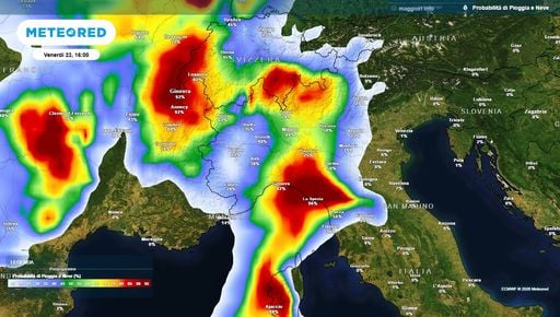 La tempesta Austen verso l'Italia: da domani nuovo intenso peggioramento, fino a 30 mm nel nord-ovest