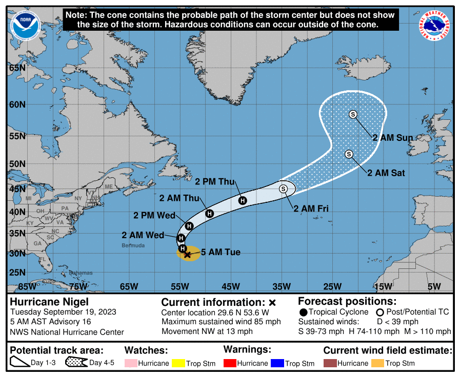 Se acerca el pico de la temporada de huracanes 2023 y se activan mas  tormentas en el Atlantico