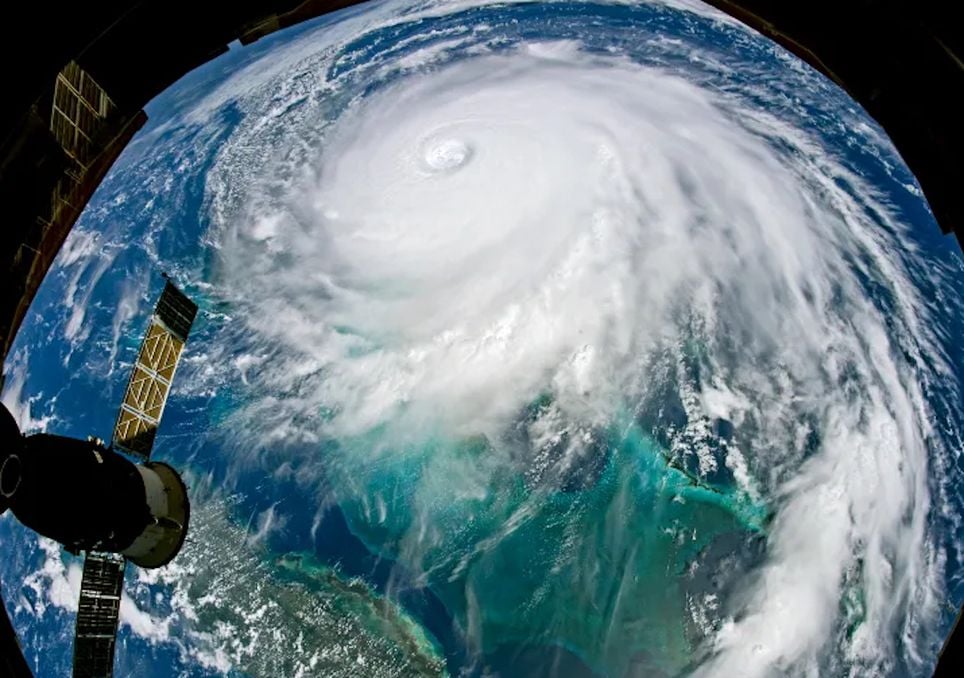 Weltraumansicht Hurricane Dorian NASA