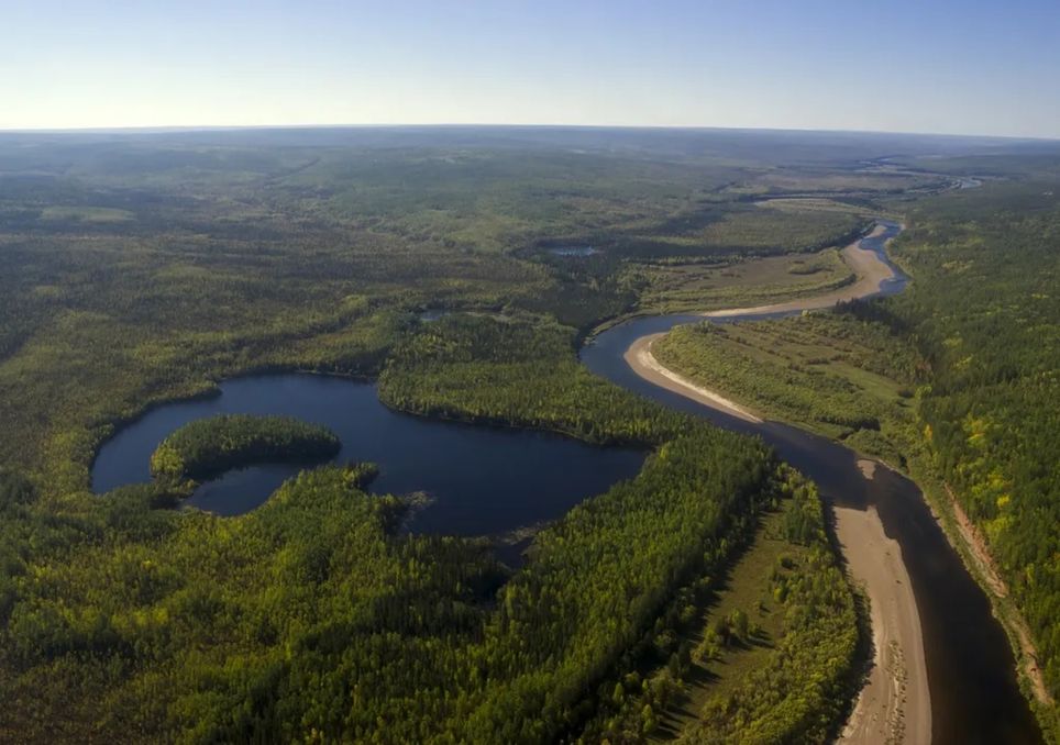 río Tunguska en Siberia