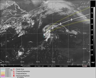 La tormenta subtropical Ernesto se forma en el Atlántico norte