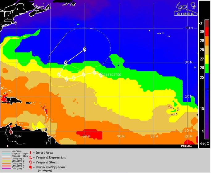 La Tormenta Subtropical Oscar Se Ha Formado En El Atlántico