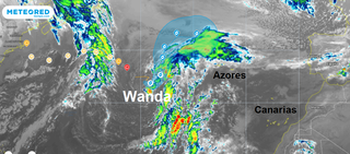 La tormenta subtropical Wanda se mueve erráticamente por el Atlántico
