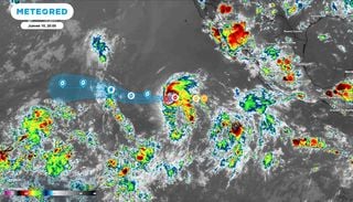 La tormenta tropical Norbert en aguas del Pac&iacute;fico Nororiental: favorece aguaceros y rachas fuertes